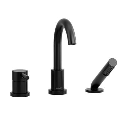 Riobel Pro TCO10BK - Conik™ 3-Hole Deck Mount Tub Filler Trim
