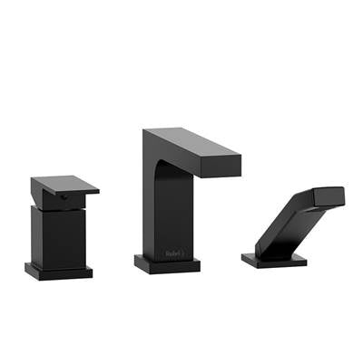 Riobel Pro TQA16BK - Quadrik™ 3-Hole Pressure Balance Deck Mount Tub Filler Trim