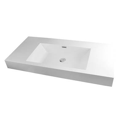 Rubi RTO100BL - Countertop Basin Whith Overflow White