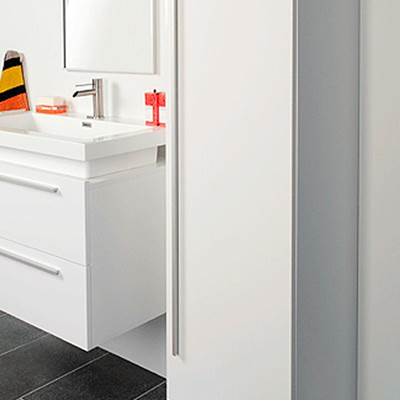 Rubi RTOL120LLBL - Long Side Cabinet Lacquered White