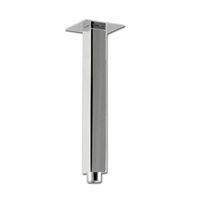 Rubi RBDVC8BK - 8 Po. Square Vert. Shower Arm Matte Black