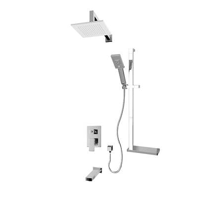 Rubi RQT717CC - Quatro 1/2'' P. Bal. Shower Hor. Set Chrome