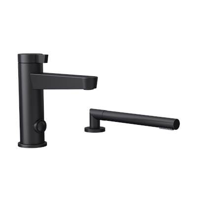 Rubi RAB22DBK - Abyss 2 Pcs Bathtub Faucet Matte Black