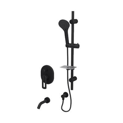 Rubi RMY79K02BK - Myrto 1/2'' P. Bal. Shower Set/Dev./Vol.Ctrl. Matte Black
