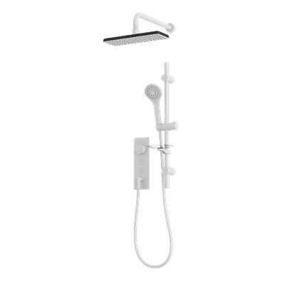 Rubi RON856WH - On 1/2'' Therm. Set Xon69E Rect. Shower Head Matte White
