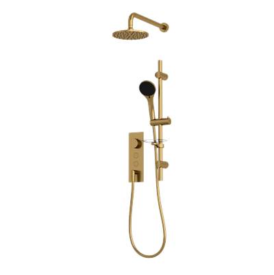 Rubi RON857OR - On 1/2'' Therm. Set Xon69E Round Shower Head Gold