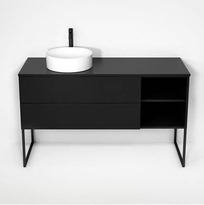 Rubi RHS1400LKU01MBK - Haus Cabinet/Laminate Top/U Legs Set Mbk