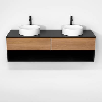 Rubi RHS1600DK01MBK-NO - Haus Cabinet/Laminate Top/Without Legs Set Mbk+No