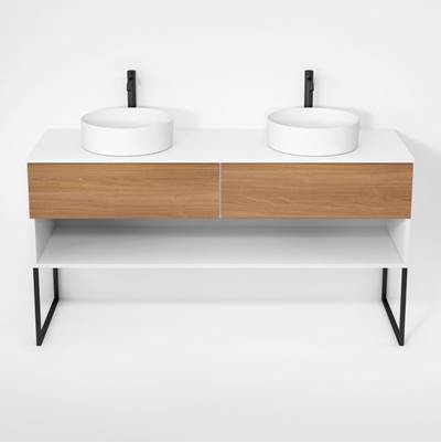 Rubi RHS1600DKU01MBL-NO - Haus Cabinet/Laminate Top/U Legs Set Mbl+No