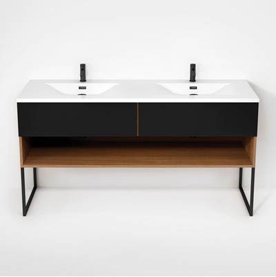 Rubi RHS1600DKU02NO-MBK - Haus Cabinet/Basin/U Legs Set No+Mbk