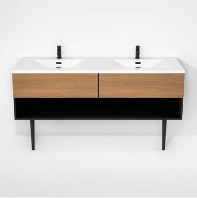 Rubi RHS1600DKV02MBK-NO - Haus Cabinet/Basin/Cone Legs Set Mbk+No