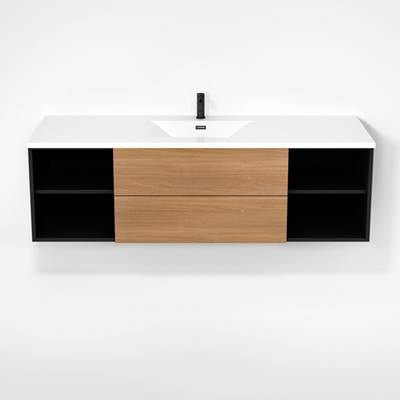 Rubi RHS1600K02MBK-NO - Haus Cabinet/Basin/Without Legs Set Mbk+No