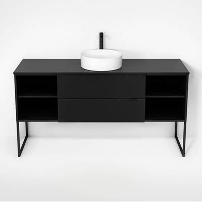 Rubi RHS1600KU01MBK - Haus Cabinet/Laminate Top/U Legs Set Mbk