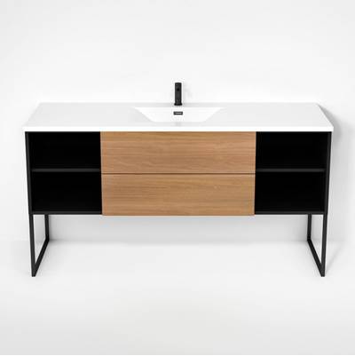 Rubi RHS1600KU02MBK-NO - Haus Cabinet/Basin/U Legs Set Mbk+No