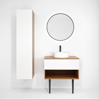 Rubi RHS380LNO-MBL - Haus Reversible Linen Cabinet No+Mbl