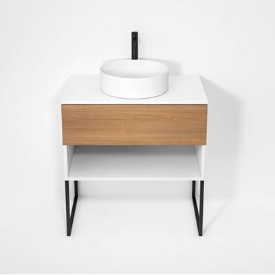 Rubi RHS800KU01MBL-NO - Haus Cabinet/Laminate Top/U Legs Set Mbl+No