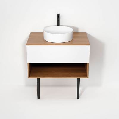 Rubi RHS800KV01NO-MBL - Haus Cabinet/Laminate Top/Cone Legs Set No+Mbl