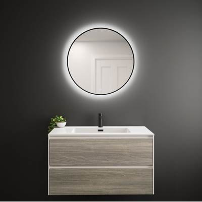 Rubi RMI66BABK - Miro Led Mirror Antifog 660X660Mm Backlight Round Black