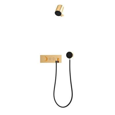 Rubi RON852OR - On 1/2'' Therm. Shower Set 2 Way Div. Xon69E Brushed Gold