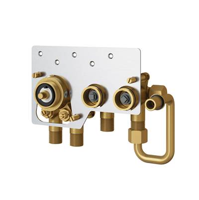 Rubi XON69E - Built-In 1/2 Therm. Shower Valve Rough 1/23/43/4 Npt With Water Outlet