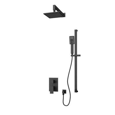 Rubi RQT715-1BK - Quatro 1/2'' P. Bal. Shower Set Matte Black