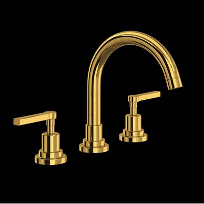 Rohl A2228LMULB-2 - Lombardia® Widespread Lavatory Faucet With C-Spout