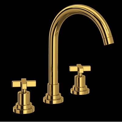 Rohl A2208XMULB-2 - Lombardia® Widespread Lavatory Faucet With C-Spout