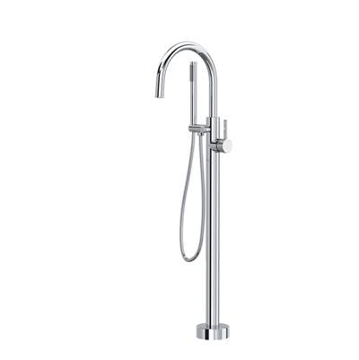 Rohl TTE06HF1LMAPC - Tenerife™ Single Hole Floor Mount Tub Filler Trim