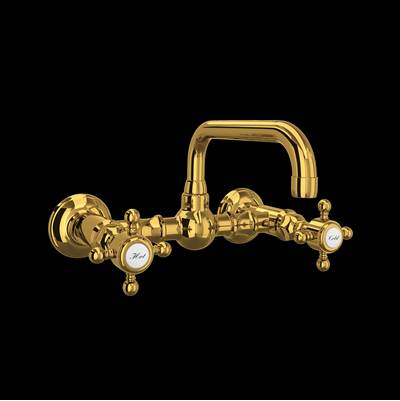 Rohl A1423XMULB-2 - Acqui® Wall Mount Bridge Lavatory Faucet With U-Spout