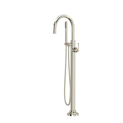 Rohl TAP05HF1LMPN - Apothecary™ Single Hole Floor Mount Tub Filler Trim