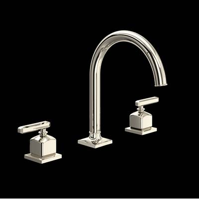Rohl AP08D3LMPN - Apothecary™ Widespread Lavatory Faucet With C-Spout