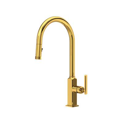 Rohl AP55D1LMULB - Apothecary™ Pull-Down Kitchen Faucet With C-Spout