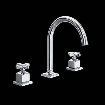Rohl AP08D3XMAPC - Apothecary™ Widespread Lavatory Faucet With C-Spout