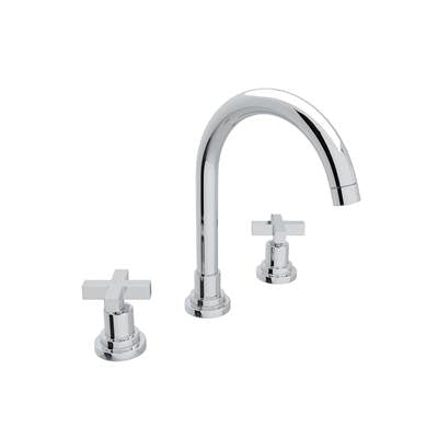 Rohl A2208XMAPC-2 - Lombardia® Widespread Lavatory Faucet With C-Spout