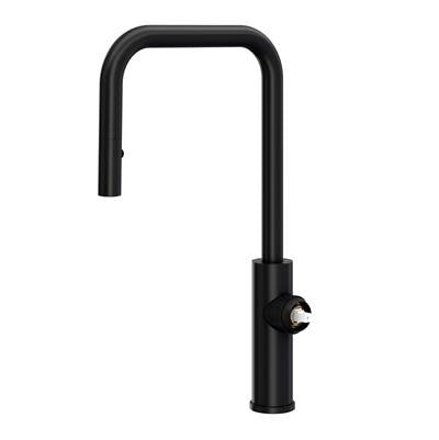Rohl EC56D1MB - Eclissiโข Pull-Down Kitchen Faucet With U-Spout - Less Handle