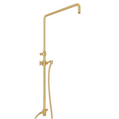 Rohl 1560IB - Riser With Diverter, Hose And Sliding Handshower Holder