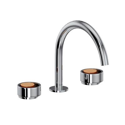 Rohl EC08D3IWPCG - Eclissiโข Widespread Lavatory Faucet With C-Spout