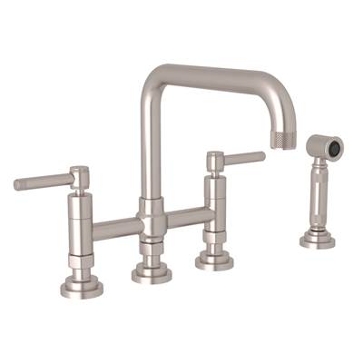 Rohl A3358ILWSSTN-2 - Campo™ Bridge Kitchen Faucet With Side Spray