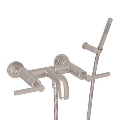 Rohl A2202LMSTN - Lombardia® Exposed Wall Mount Tub Filler