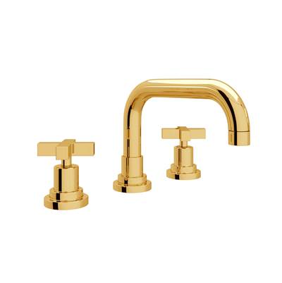 Rohl A2218XMULB-2 - Lombardia® Widespread Lavatory Faucet With U-Spout