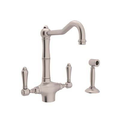 Rohl A1679LMWSSTN-2 - Acqui® Two Handle Kitchen Faucet With Side Spray