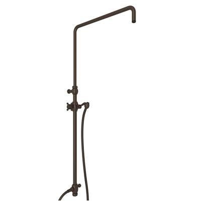 Rohl 1560TCB - Riser With Diverter, Hose And Sliding Handshower Holder