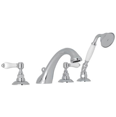 Rohl A1464LPAPC - Acqui® 4-Hole Deck Mount Tub Filler