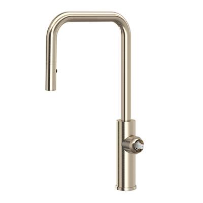 Rohl EC56D1STN - Eclissi™ Pull-Down Kitchen Faucet With U-Spout - Less Handle
