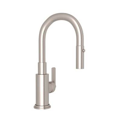 Rohl A3430SLMSTN-2 - Lombardia® Pull-Down Bar/Food Prep Kitchen Faucet