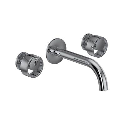 Rohl EC08W3IWAPC - Eclissiโข Wall Mount Lavatory Faucet Trim With C-Spout