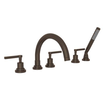 Rohl A2214LMTCB - Lombardia® 5-Hole Deck Mount Tub Filler With C-Spout