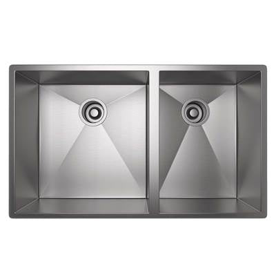 Rohl RSS3118SB - Forze™ 31" Double Bowl Stainless Steel Kitchen Sink