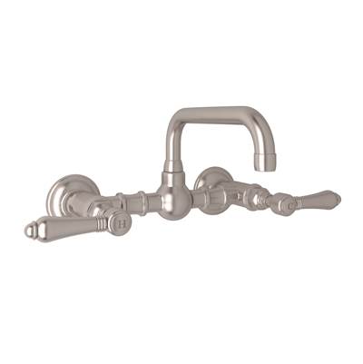 Rohl A1423LMSTN-2 - Acqui® Wall Mount Bridge Lavatory Faucet With U-Spout