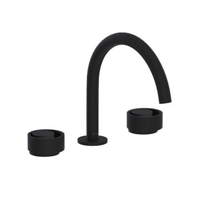 Rohl EC08D3IWMB - Eclissiโข Widespread Lavatory Faucet With C-Spout